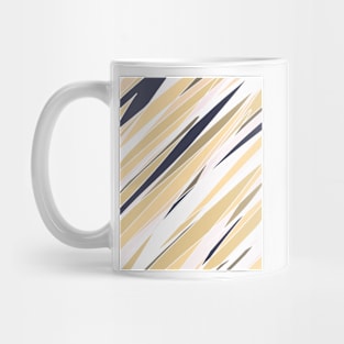 Freehand drawing of oblique scratches in scandinavian style, simple illustration in soft colors Mug